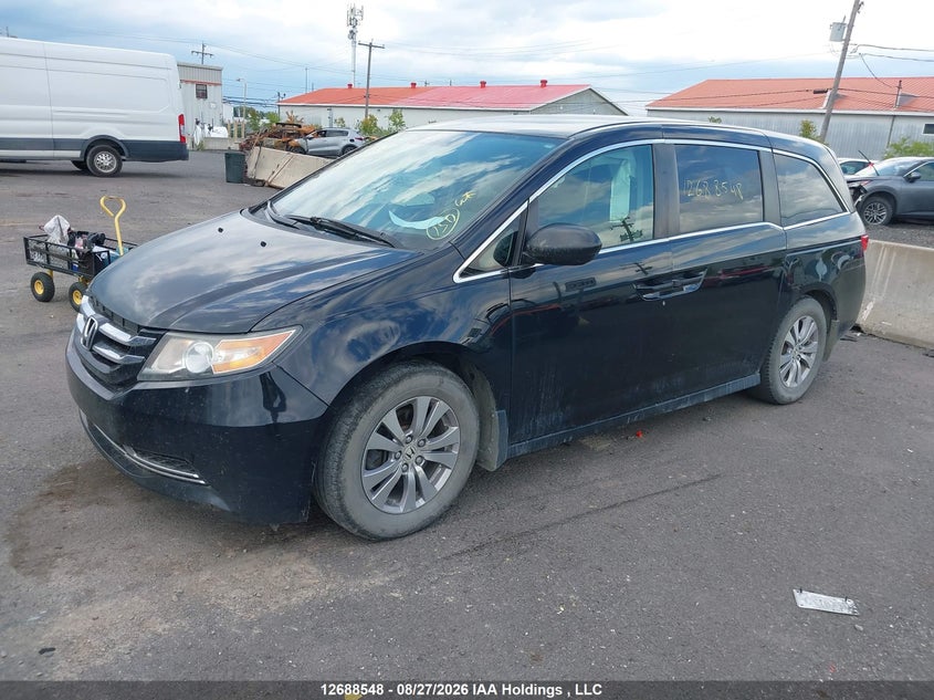 2015 Honda Odyssey, Правый бок, IAAI, VIN 5FNRL5H39FB510416 — фото 2
