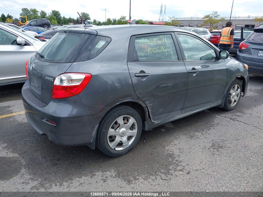 Vin: 2t1ku4ee1ac400696, lot: 3093225, toyota matrix 20104