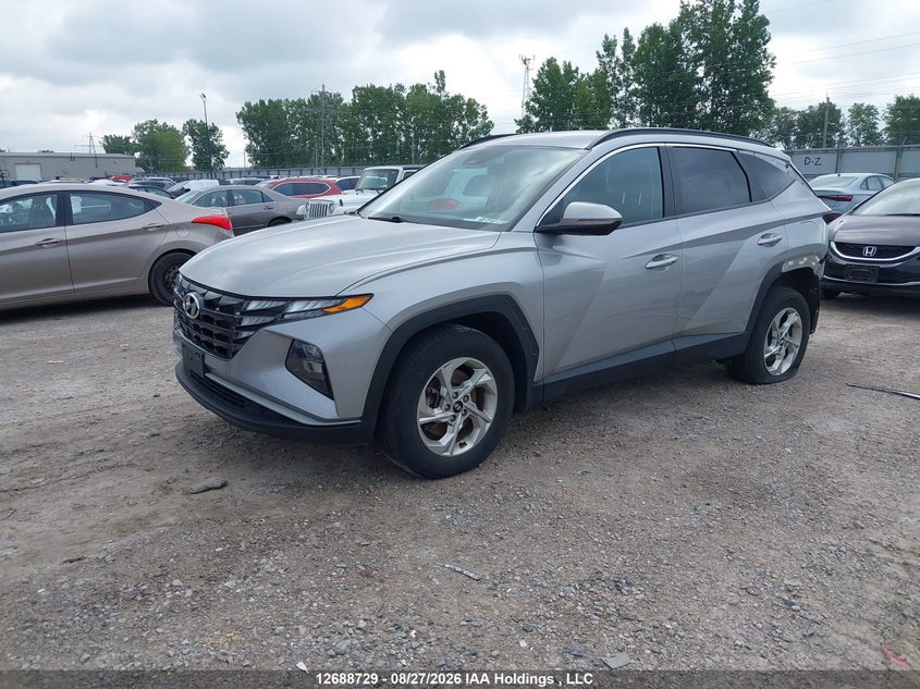 2022 Hyundai Tucson, Удар сзади, IAAI, VIN KM8JBCAE3NU161433 — фото 2