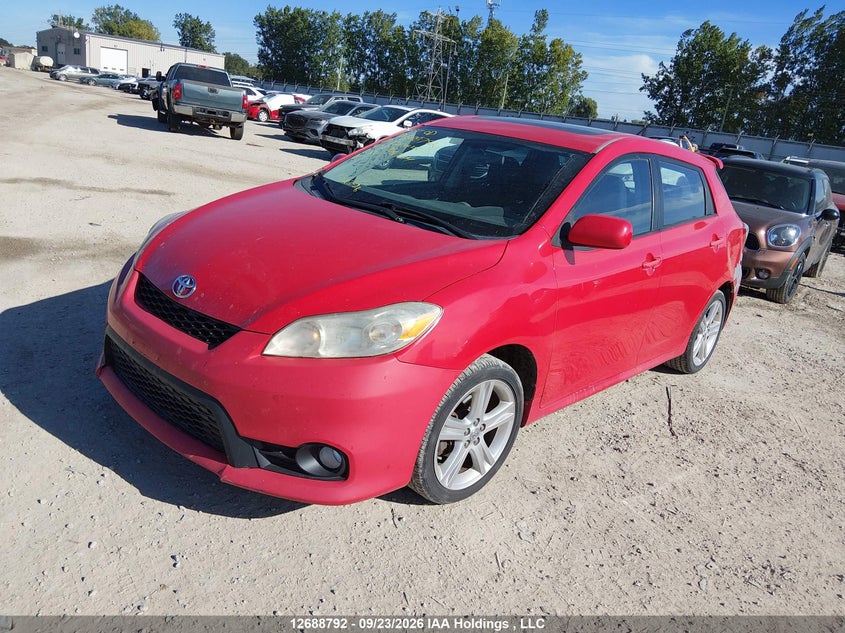 Vin: 2t1ku4ee5bc709394, lot: 3093459, toyota corolla matrix 20112