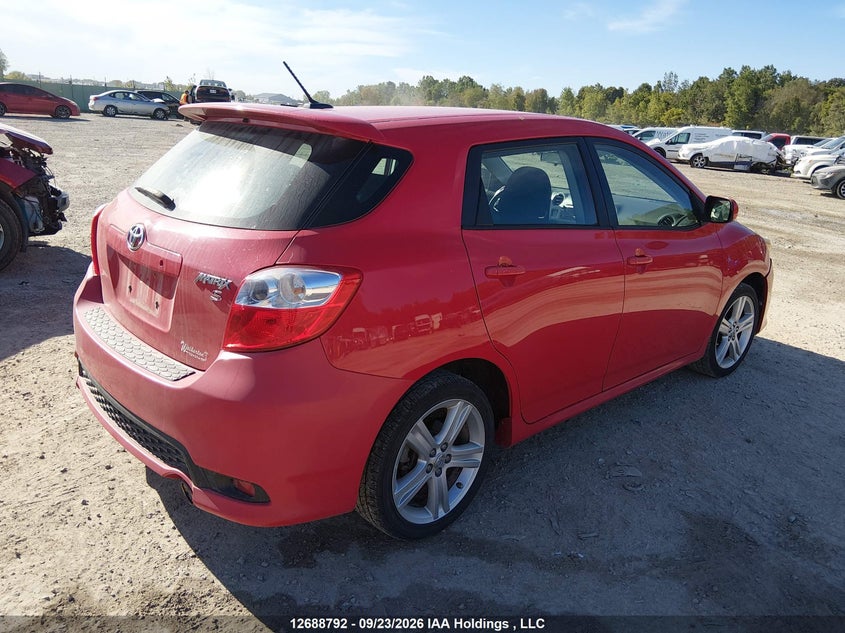 Vin: 2t1ku4ee5bc709394, lot: 3093459, toyota corolla matrix 20114