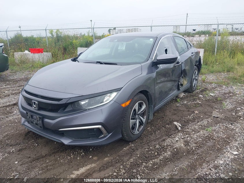 Vin: 2hgfc2f56kh004733, lot: 3093475, honda civic lx 20192