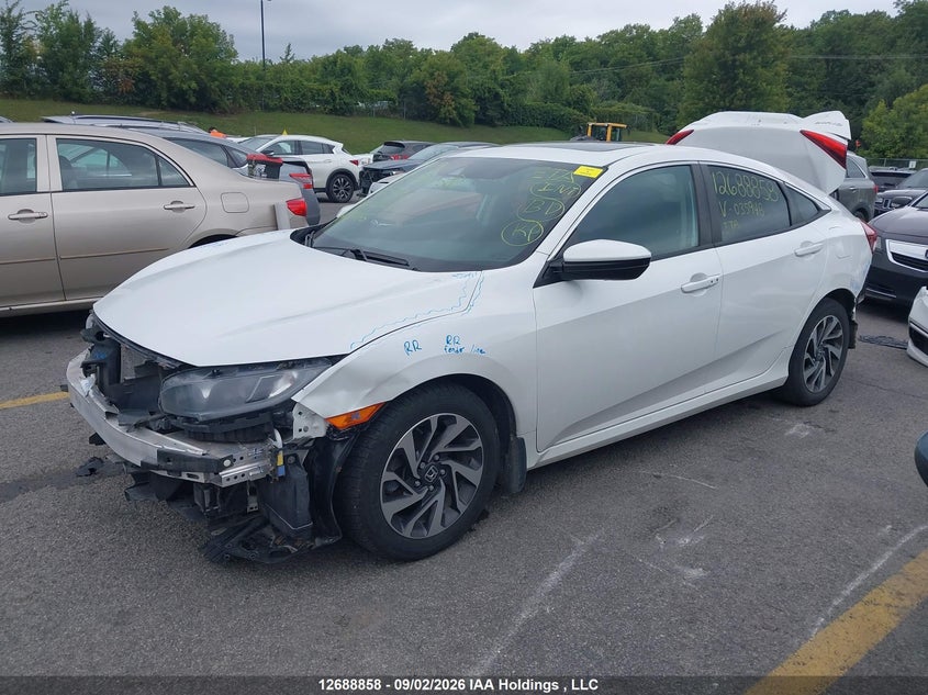 2019 Honda Civic, Удар сзади, IAAI, VIN 2HGFC2F74KH035948 — фото 2