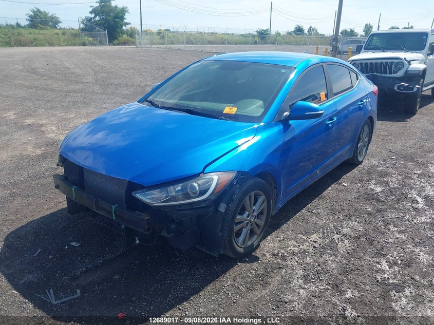 Vin: kmhd84lf6hu188458, lot: 3093697, hyundai elantra gl 20172