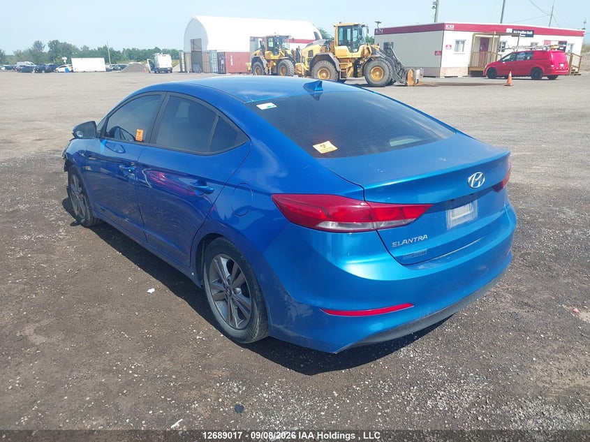 Vin: kmhd84lf6hu188458, lot: 3093697, hyundai elantra gl 20173