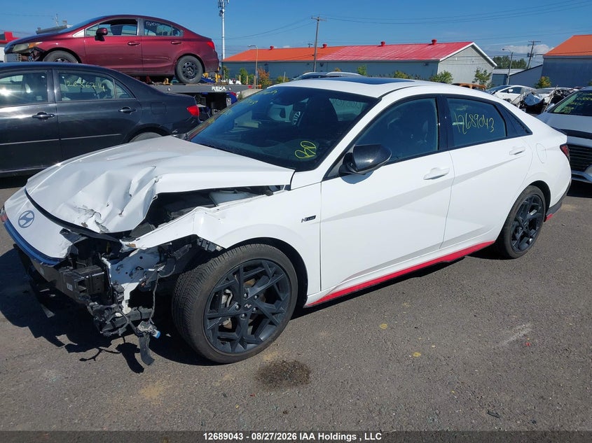 Vin: kmhlr4df7tu129824, lot: 3093723, hyundai elantra n line ultimate 20262