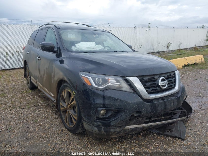 2019 Nissan Pathfinder Platinum/S/Sl Premium/Sv Tech, Удар спереди, IAAI, VIN 5N1DR2MM4KC595089