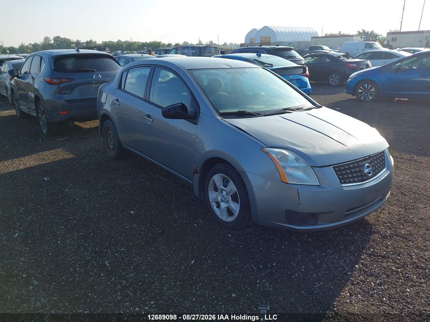 2007 Nissan Sentra, Удар спереду, IAAI, VIN 3N1AB61EX7L681294