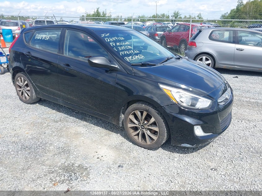 Vin: kmhct5ae7hu322596, lot: 3093819, hyundai accent se 20171