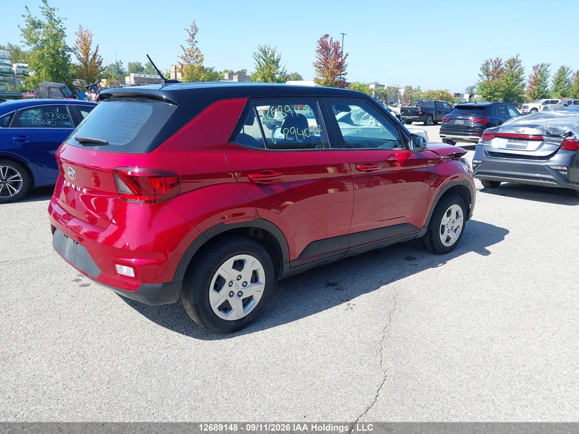 Vin: kmhrb8a32ru294057, lot: 3093839, hyundai venue se 20244