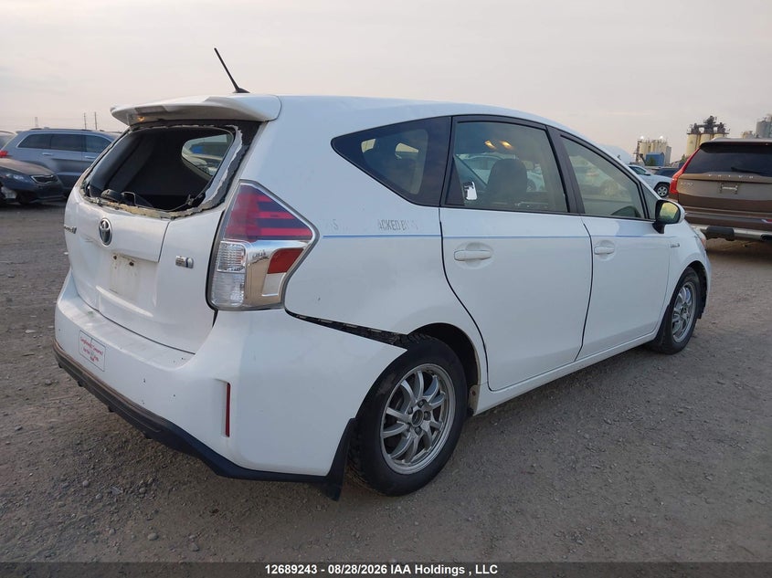Vin: jtdzn3eu3jj075924, lot: 3093936, toyota prius v 20184