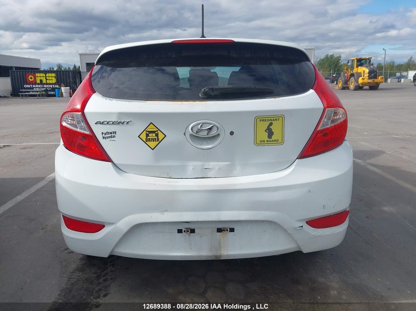 2014 HYUNDAI ACCENT HATCHBACK 1.6L I-4 DI, DOHC, VVT, REGULAR , 138HP