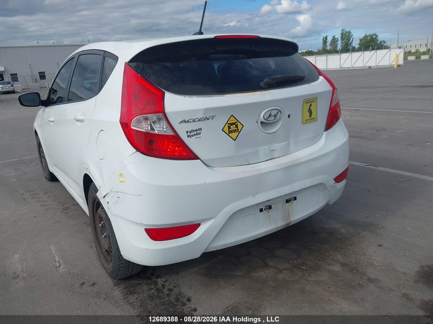 2014 HYUNDAI ACCENT HATCHBACK 1.6L I-4 DI, DOHC, VVT, REGULAR , 138HP