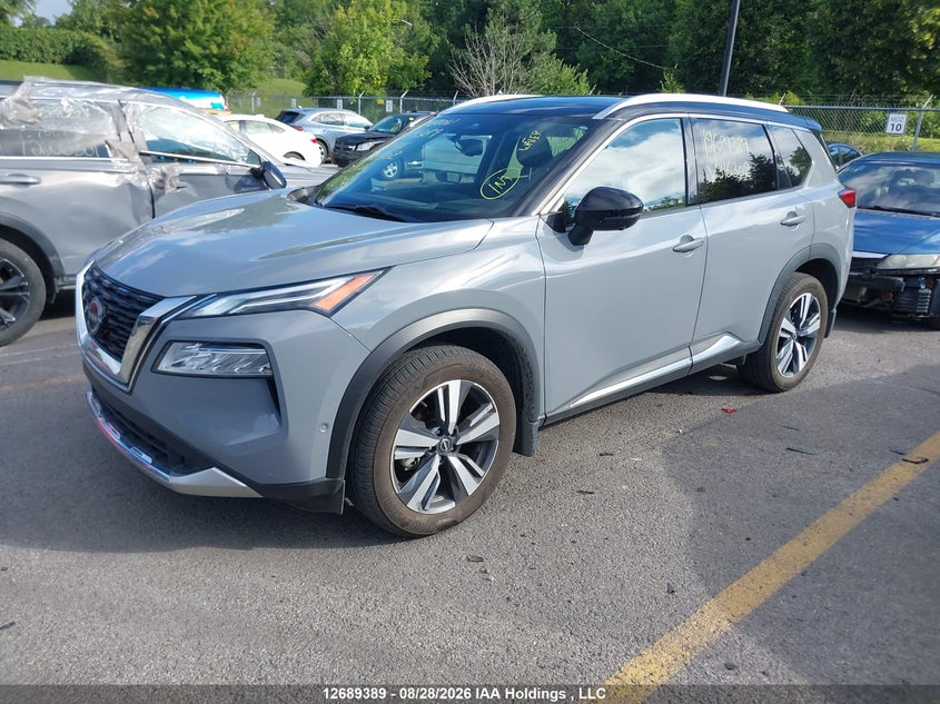 2023 Nissan Rogue Platinum, Water, IAAI, VIN JN8BT3DD2PW316302 — photo 2