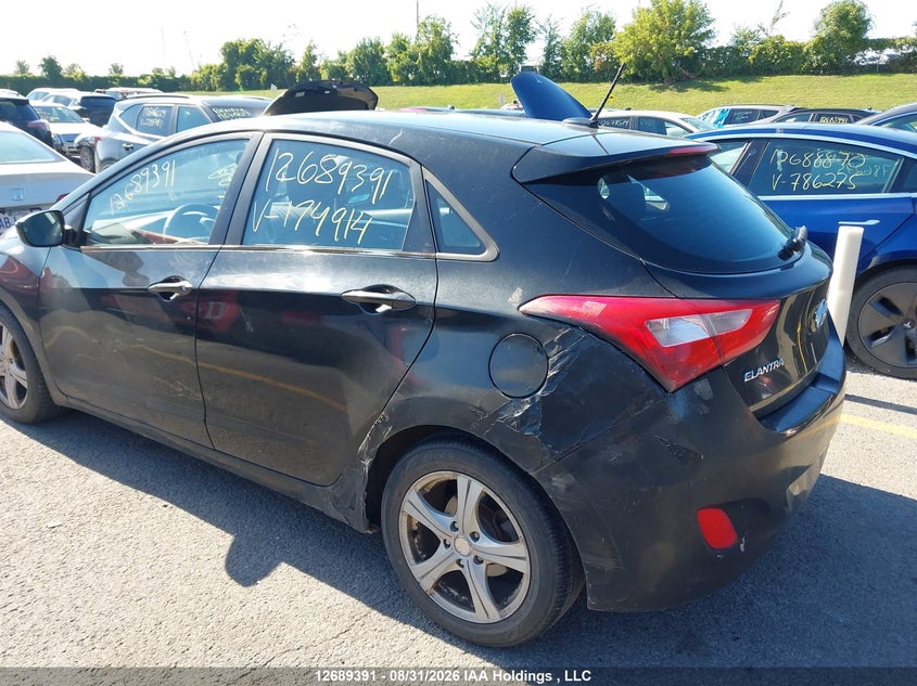 Vin: kmhd25lh7eu174914, lot: 3094089, hyundai elantra gt 20143
