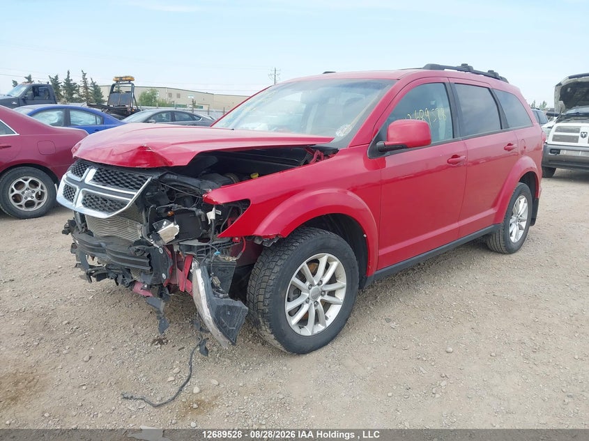 2014 Dodge Journey, Удар спереду, IAAI, VIN 3C4PDCCG0ET279828 — фото 2