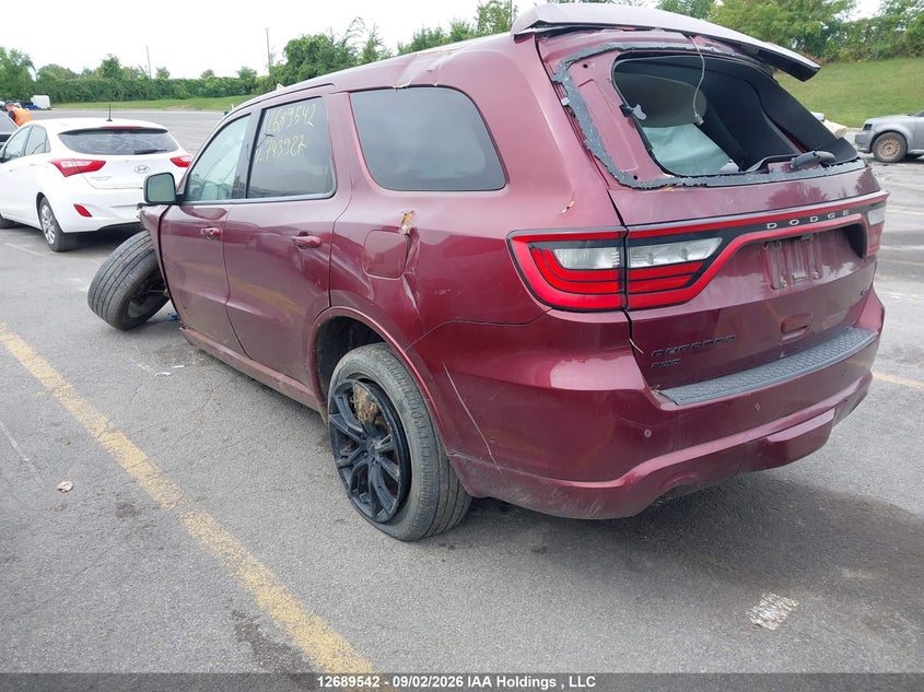 Vin: 1c4rdjdg6hc743927, lot: 3094271, dodge durango gt 20173