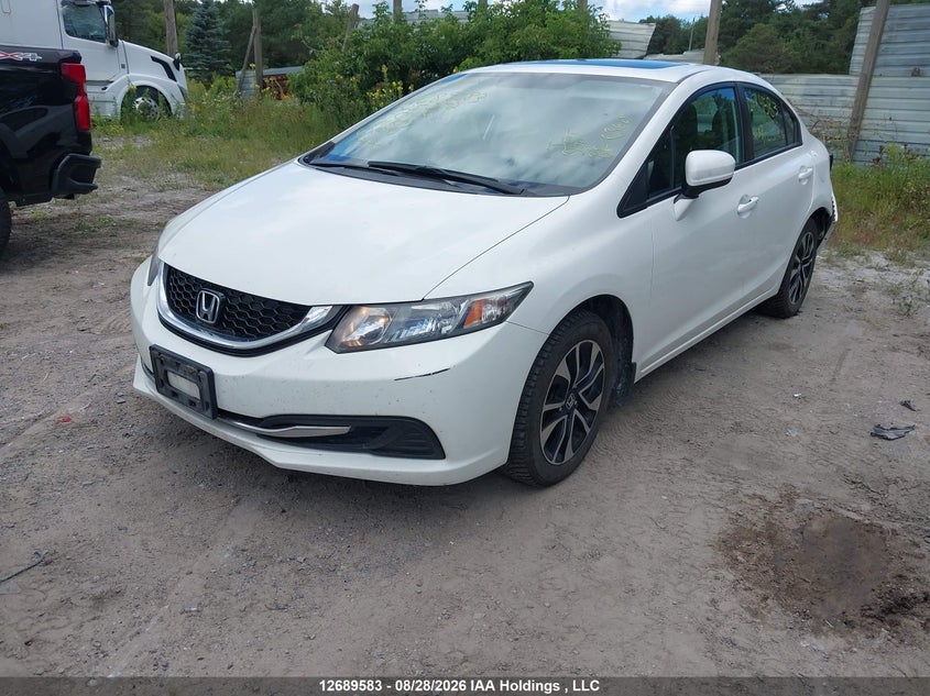2015 Honda Civic, Удар сзади, IAAI, VIN 2HGFB2F5XFH025352 — фото 2