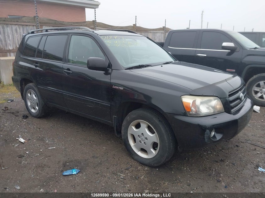 2005 Toyota Highlander, Charity, IAAI, VIN JTEEP21A950073603