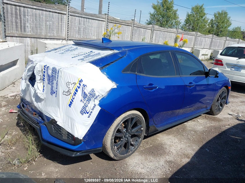 Vin: shhfk7h49hu308171, lot: 3094327, honda civic sport 20174