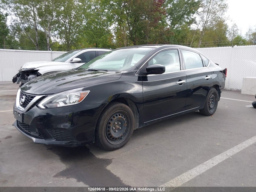 2019 Nissan Sentra S/Sv/Sr/Sl, Rear, IAAI, VIN 3N1AB7AP5KY320316 — photo 2