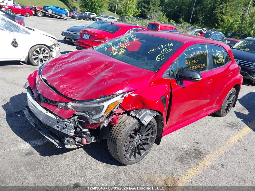 Vin: jtnabaae2pa003304, lot: 3094373, toyota gr corolla core 20232