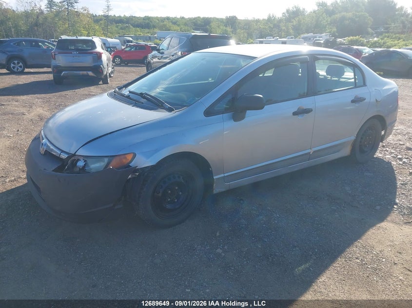 2007 Honda Civic, Front, IAAI, VIN 2HGFA16397H025811 — photo 2