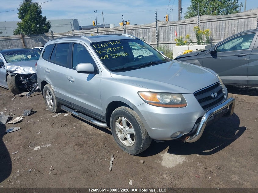 2009 Hyundai Santa Fe Gl, Удар сзади, IAAI, VIN 5NMSG13E69H293157