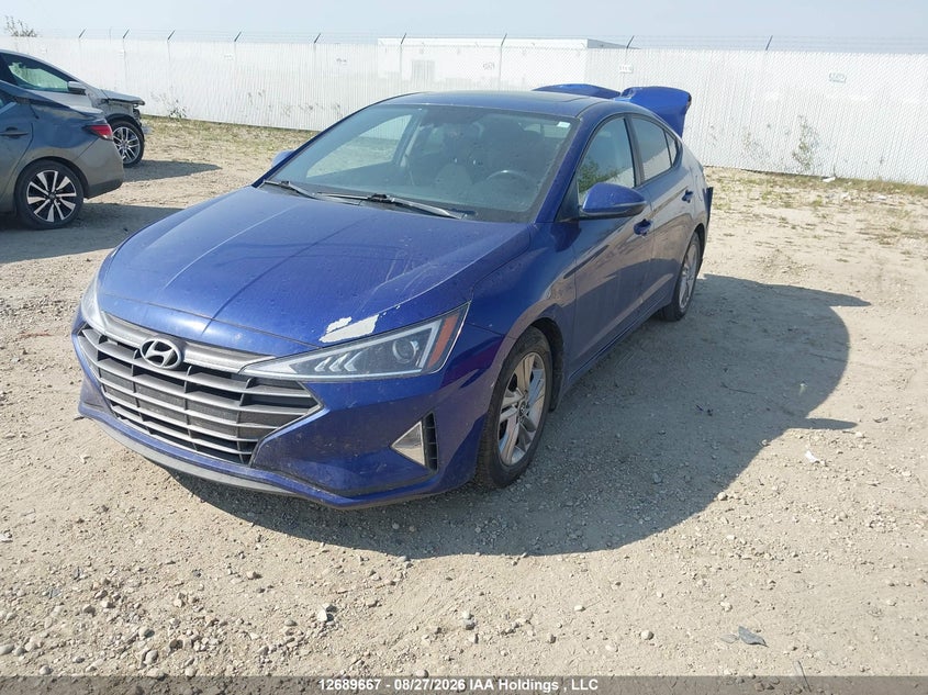 Vin: kmhd84lfxku826590, lot: 3094397, hyundai elantra preferred 20192