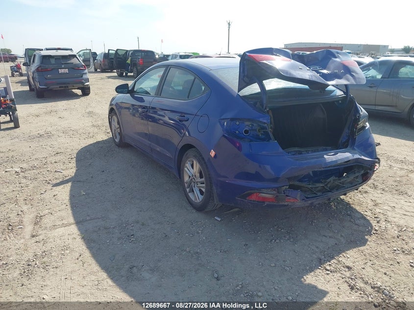 Vin: kmhd84lfxku826590, lot: 3094397, hyundai elantra preferred 20193