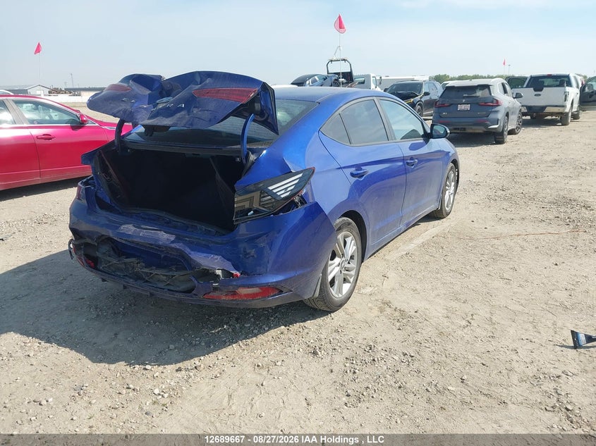 Vin: kmhd84lfxku826590, lot: 3094397, hyundai elantra preferred 20194
