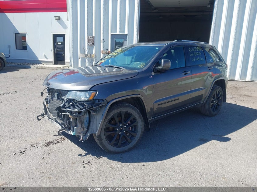 2017 Jeep Grand Cherokee Laredo, Удар спереди, IAAI, VIN 1C4RJFAG4HC881203 — фото 2