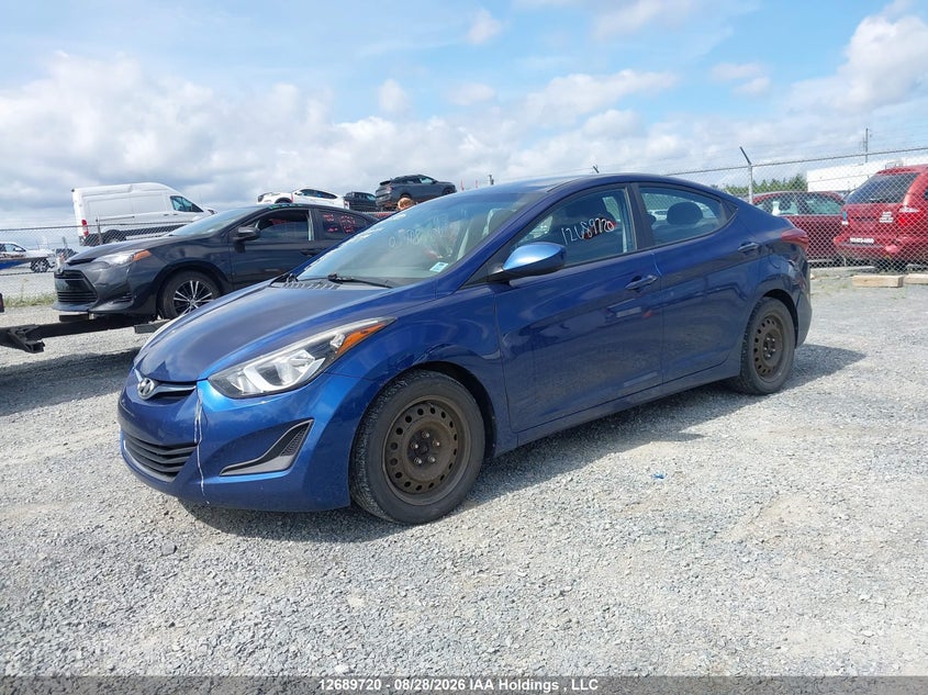 2016 Hyundai Elantra, Удар ззаду, IAAI, VIN 5NPDH4AE1GH787274 — фото 2