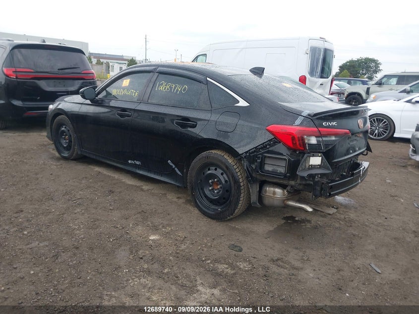 Vin: 2hgfe1f95ph001031, lot: 3094475, honda civic 20233