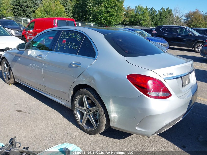 Vin: 55swf4kb0hu212360, lot: 3094484, mercedes-benz c 300 4matic 20173