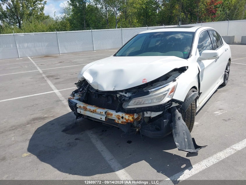 2017 Honda Accord, Front, IAAI, VIN 1HGCR3F91HA801716 — photo 2