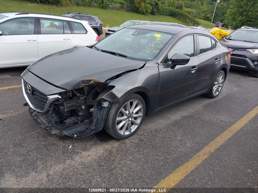 2017 Mazda 3, Front, IAAI, VIN JM1BN1W3XH1144369 — photo 2