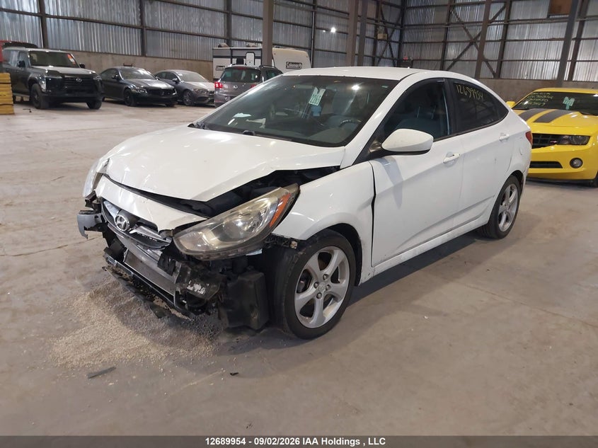 Vin: kmhct4ae8du437907, lot: 3094693, hyundai accent gl 20132