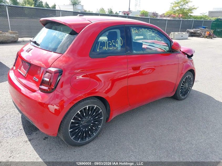 Vin: zfaffaa44rx213500, lot: 3094744, fiat 500 e red 20244