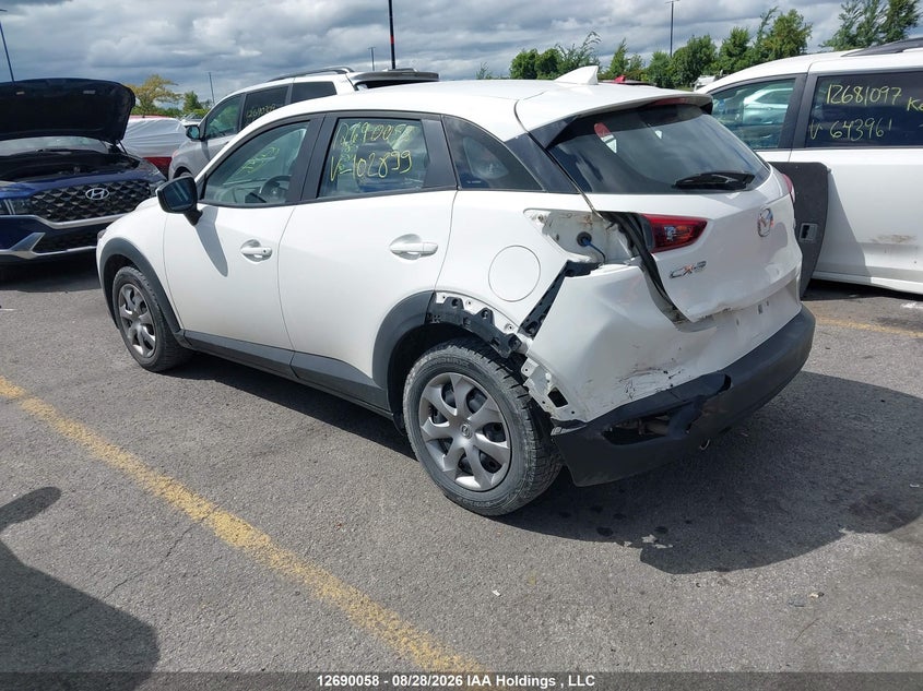 Vin: jm1dkbb7xg0102899, lot: 3094799, mazda cx-3 sport 20163