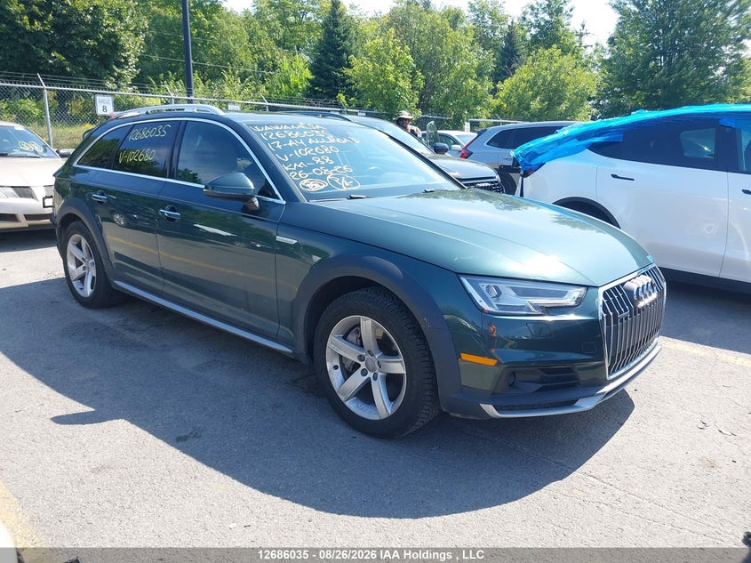 2017 Audi A4 Allroad 2.0T Technik, Удар сзади, IAAI, VIN WA19NBF4XHA102680