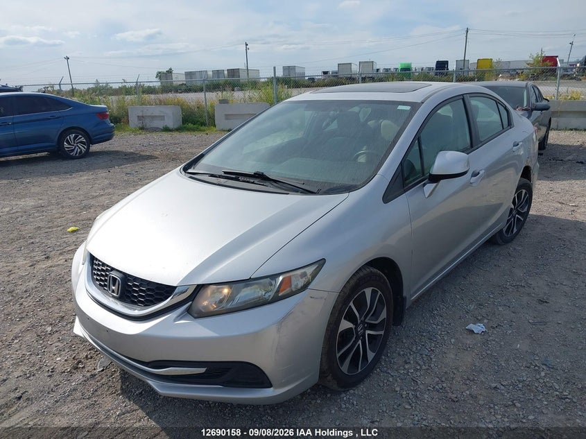 Vin: 2hgfb2f57dh100697, lot: 3094938, honda civic ex 4dr 20132