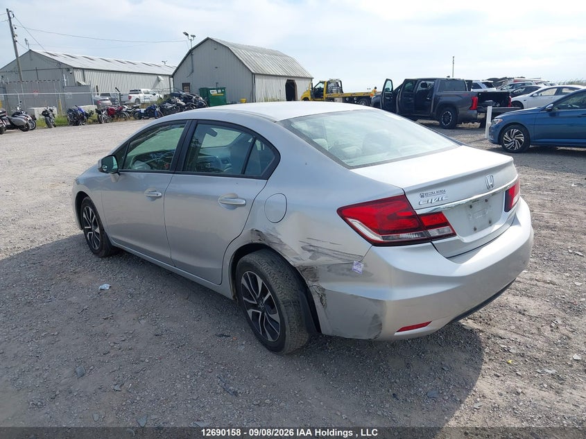 Vin: 2hgfb2f57dh100697, lot: 3094938, honda civic ex 4dr 20133