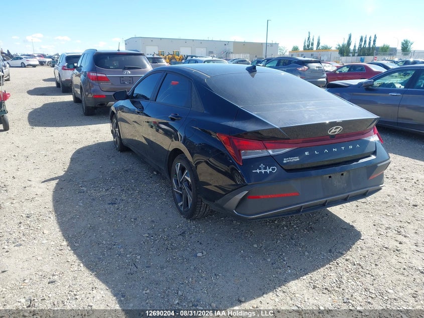 Vin: kmhlm4dg0su889874, lot: 3094987, hyundai elantra preferred with tech package 20253