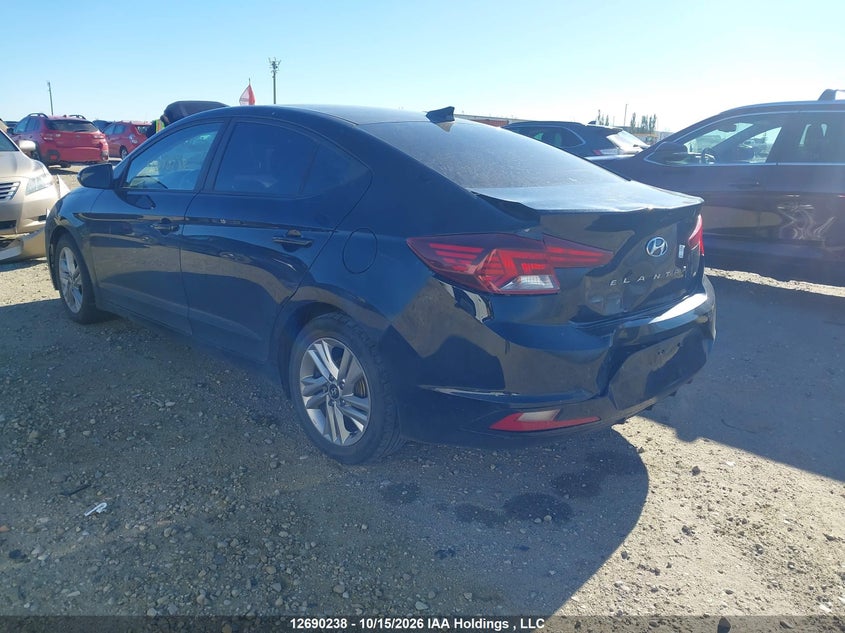 Vin: kmhd84lf1ku767218, lot: 3095021, hyundai elantra preferred 20193