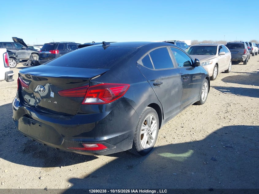 Vin: kmhd84lf1ku767218, lot: 3095021, hyundai elantra preferred 20194