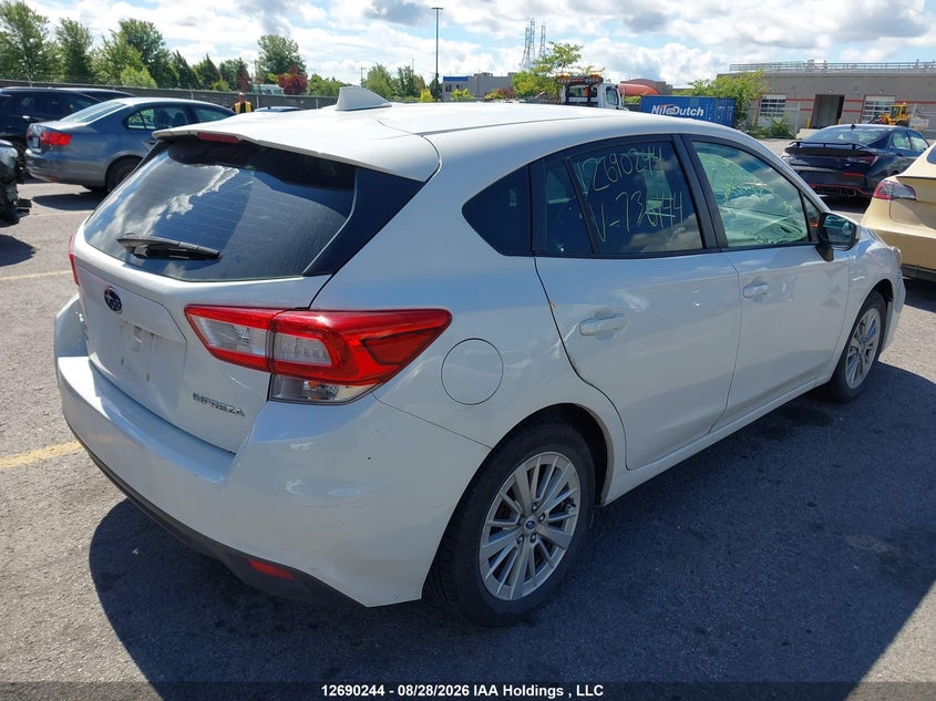 Vin: 4s3gtae68j3736144, lot: 3095027, subaru impreza touring 20184