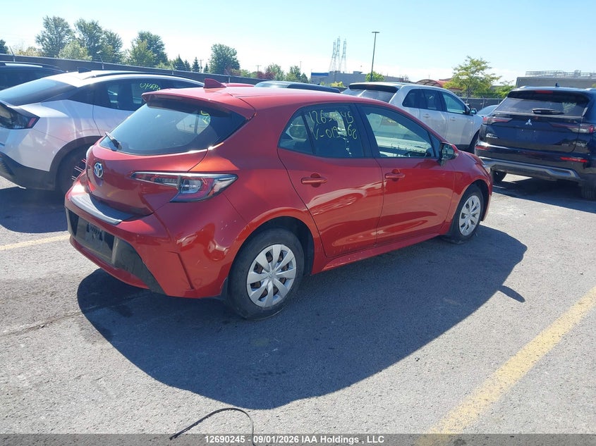 Vin: jtnk4rbe5k3019568, lot: 3095028, toyota corolla se/xse 20194