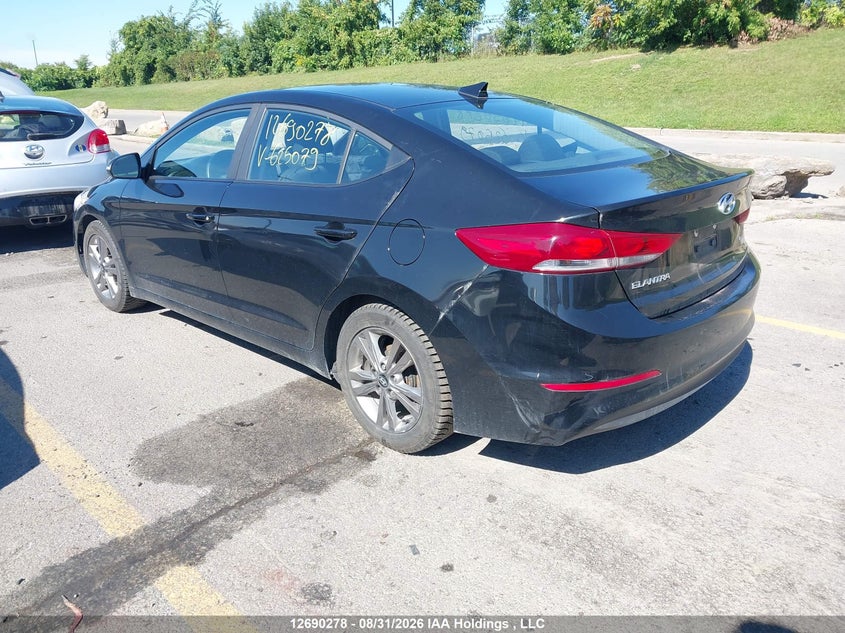 Vin: kmhd84lf7ju625079, lot: 3095061, hyundai elantra sel/value/limited 20183