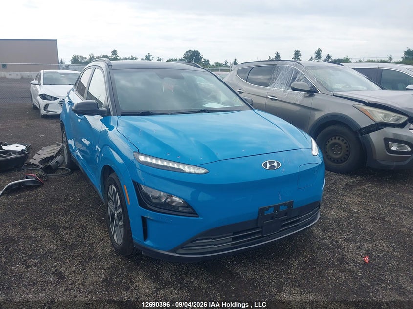 2022 Hyundai Kona Electric Preferred With Two-Tone Roof, Rear, IAAI, VIN KM8K23AG1NU149402